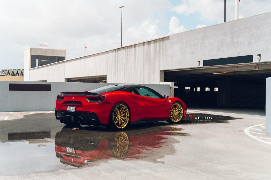  Ferrari 488 GTB on Velos Wheels (VXS00) 2019 года  (фото 13 из 23)